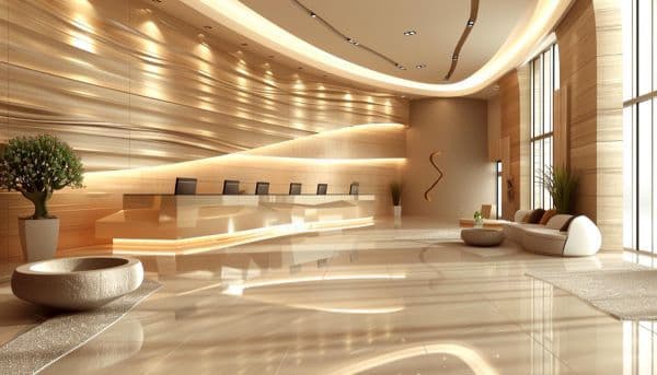 luxury hotel lobby