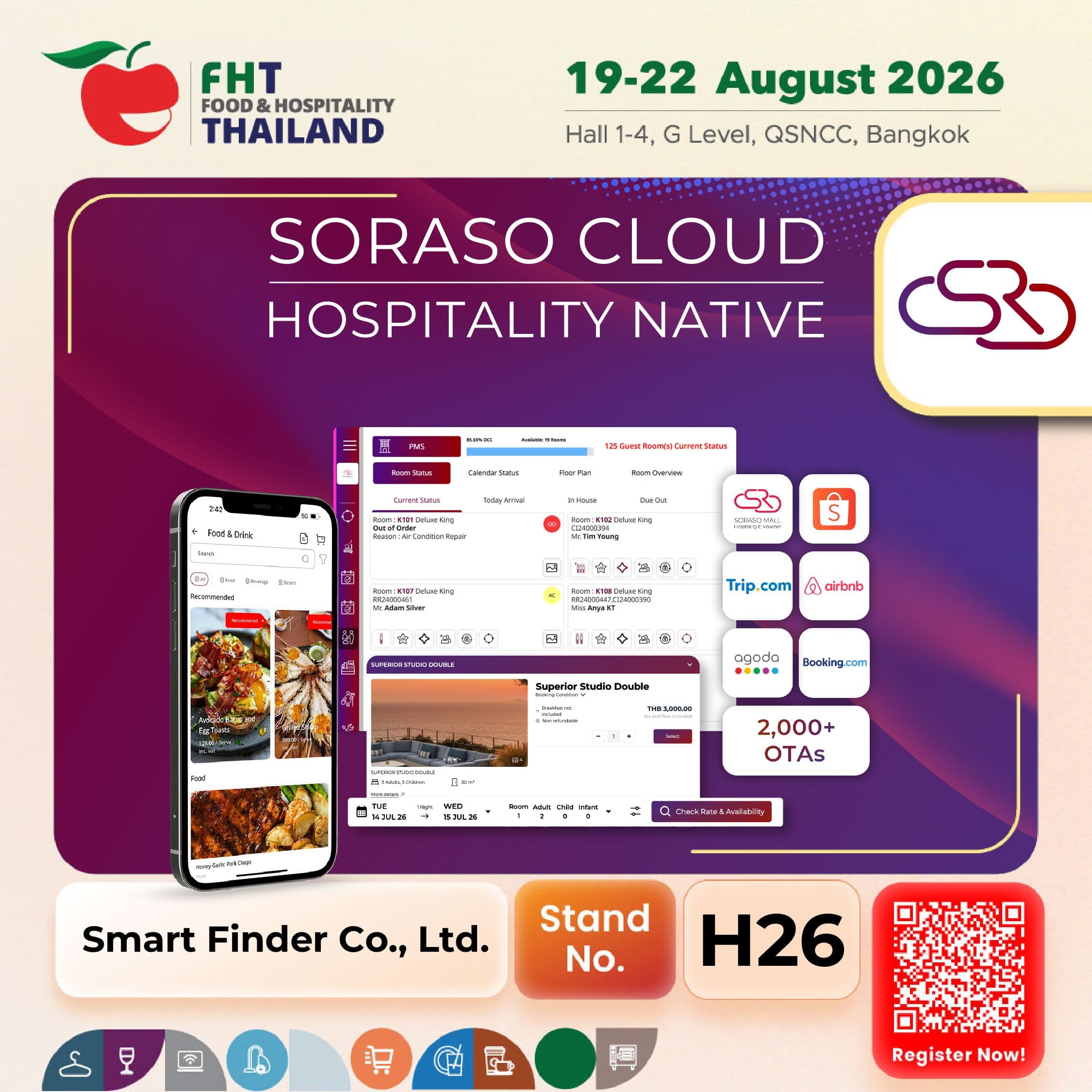 SORASO Joins FHT26, Showcases Full Hotel Solution Suite: PMS, Cashless, Kiosk